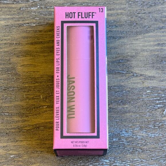 Jason Wu Hot Fluff Matte Lipstick 3 in 1 Lipstick Blush Eye Strawberries & Cream - Picture 5 of 8